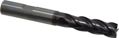 Guhring - 12mm, 36mm LOC, 12mm Shank Diam, 93mm OAL, 4 Flute, Solid Carbide Square End Mill - USA Tool & Supply