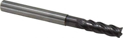 Guhring - 6mm, 18mm LOC, 6mm Shank Diam, 65mm OAL, 4 Flute, Solid Carbide Square End Mill - Single End, FIREX Finish, Spiral Flute, 35/38° Helix, Centercutting, Right Hand Cut, Right Hand Flute, Series 3839 - USA Tool & Supply