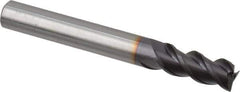 Guhring - 7.5mm, 16mm LOC, 7.5mm Shank Diam, 63mm OAL, 3 Flute, Solid Carbide Square End Mill - Single End, FIREX Finish, Spiral Flute, 45° Helix, Centercutting, Right Hand Cut, Right Hand Flute, Series 3741 - USA Tool & Supply