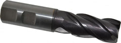 Guhring - 25mm, 45mm LOC, 25mm Shank Diam, 121mm OAL, 4 Flute, Solid Carbide Square End Mill - USA Tool & Supply