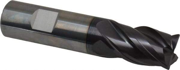 Guhring - 20mm, 26mm LOC, 20mm Shank Diam, 92mm OAL, 4 Flute, Solid Carbide Square End Mill - Single End, FIREX Finish, Spiral Flute, 35/38° Helix, Centercutting, Right Hand Cut, Right Hand Flute, Series 3731 - USA Tool & Supply