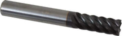 Guhring - 10mm, 22mm LOC, 10mm Shank Diam, 72mm OAL, 6 Flute, Solid Carbide Square End Mill - Single End, FIREX Finish, Spiral Flute, 45° Helix, Centercutting, Right Hand Cut, Right Hand Flute, Series 3689 - USA Tool & Supply