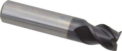 Guhring - 16mm, 16mm LOC, 16mm Shank Diam, 82mm OAL, 3 Flute, Solid Carbide Square End Mill - Single End, FIREX Finish, Spiral Flute, 45° Helix, Centercutting, Right Hand Cut, Right Hand Flute, Series 3540 - USA Tool & Supply