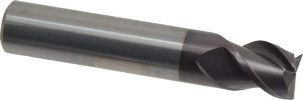 Guhring - 14mm, 14mm LOC, 14mm Shank Diam, 75mm OAL, 3 Flute, Solid Carbide Square End Mill - Single End, FIREX Finish, Spiral Flute, 45° Helix, Centercutting, Right Hand Cut, Right Hand Flute, Series 3540 - USA Tool & Supply
