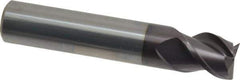 Guhring - 14mm, 14mm LOC, 14mm Shank Diam, 75mm OAL, 3 Flute, Solid Carbide Square End Mill - Single End, FIREX Finish, Spiral Flute, 45° Helix, Centercutting, Right Hand Cut, Right Hand Flute, Series 3540 - USA Tool & Supply