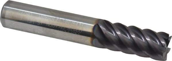 Guhring - 1/2", 1" LOC, 1/2" Shank Diam, 3" OAL, 6 Flute, Solid Carbide Square End Mill - Single End, FIREX Finish, Spiral Flute, 45° Helix, Centercutting, Right Hand Cut, Right Hand Flute, Series 3179 - USA Tool & Supply
