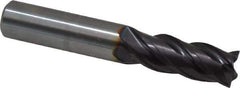 Guhring - 7/16", 1" LOC, 7/16" Shank Diam, 2-3/4" OAL, 4 Flute, Solid Carbide Square End Mill - Single End, FIREX Finish, Spiral Flute, 35/38° Helix, Centercutting, Right Hand Cut, Right Hand Flute, Series 3114 - USA Tool & Supply