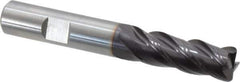 Guhring - 1/2", 4 Flute, Single End, Solid Carbide, 1/16" Corner Radius End Mill - 3-1/2" OAL, 35/38° Helix, Right Hand Flute, 1-1/4" LOC, Right Hand Cut - USA Tool & Supply