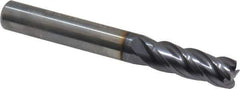 Guhring - 5/16", 4 Flute, Single End, Solid Carbide, 0.031" Corner Radius End Mill - 2-1/2" OAL, 35/38° Helix, Right Hand Flute, 13/16" LOC, Right Hand Cut - USA Tool & Supply