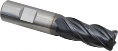 Guhring - 3/4" Diam 4 Flute Solid Carbide 0.09" Corner Radius End Mill - USA Tool & Supply