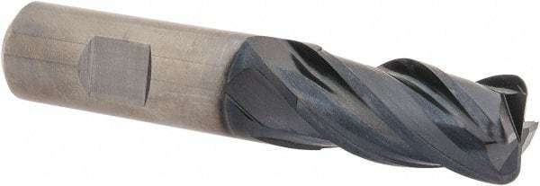 Guhring - 3/4", 4 Flute, Single End, Solid Carbide, 1/8" Corner Radius End Mill - 4" OAL, 35/38° Helix, Right Hand Flute, 1-1/2" LOC, Right Hand Cut - USA Tool & Supply
