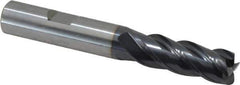 Guhring - 1/2", 4 Flute, Single End, Solid Carbide, 0.04" Corner Radius End Mill - 3-1/2" OAL, 35/38° Helix, Right Hand Flute, 1-1/4" LOC, Right Hand Cut - USA Tool & Supply