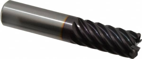Guhring - 3/4" Diam 8 Flute Solid Carbide 0.09" Corner Radius End Mill - USA Tool & Supply