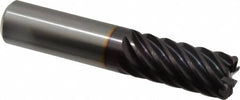 Guhring - 3/4" Diam 8 Flute Solid Carbide 0.09" Corner Radius End Mill - USA Tool & Supply