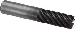 Guhring - 3/4", 8 Flute, Single End, Solid Carbide, 1/16" Corner Radius End Mill - 4" OAL, 45° Helix, Right Hand Flute, 1-1/2" LOC, Right Hand Cut - USA Tool & Supply