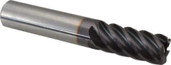 Guhring - 1/2", 6 Flute, Single End, Solid Carbide, 1/16" Corner Radius End Mill - 3" OAL, 45° Helix, Right Hand Flute, 1" LOC, Right Hand Cut - USA Tool & Supply