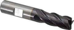 Guhring - 5/8", 4 Flute, Single End, Solid Carbide, 1/16" Corner Radius End Mill - 3-1/2" OAL, 35/38° Helix, Right Hand Flute, 1-1/4" LOC, Right Hand Cut - USA Tool & Supply