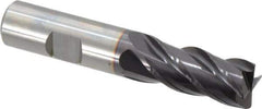 Guhring - 5/8", 4 Flute, Single End, Solid Carbide, 0.031" Corner Radius End Mill - 3-1/2" OAL, 35/38° Helix, Right Hand Flute, 1-1/4" LOC, Right Hand Cut - USA Tool & Supply