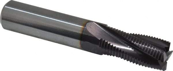Guhring - 5/8" Diam, Fine Pitch, 1-1/4" LOC, 4 Flute Solid Carbide Roughing Square End Mill - FIREX Finish, 3-1/2" OAL, 5/8" Shank Diam, Single End, Centercutting - USA Tool & Supply