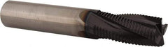 Guhring - 1/2" Diam, Fine Pitch, 1" LOC, 4 Flute Solid Carbide Roughing Square End Mill - FIREX Finish, 3" OAL, 1/2" Shank Diam, Single End, Centercutting - USA Tool & Supply