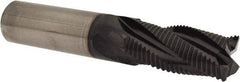 Guhring - 5/8" Diam, Fine Pitch, 1-1/4" LOC, 4 Flute Solid Carbide Roughing Square End Mill - FIREX Finish, 3-1/2" OAL, 5/8" Shank Diam, Single End, Centercutting - USA Tool & Supply