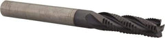 Guhring - 1/4" Diam, Fine Pitch, 3/4" LOC, 4 Flute Solid Carbide Roughing Square End Mill - FIREX Finish, 2-1/2" OAL, 1/4" Shank Diam, Single End, Centercutting - USA Tool & Supply