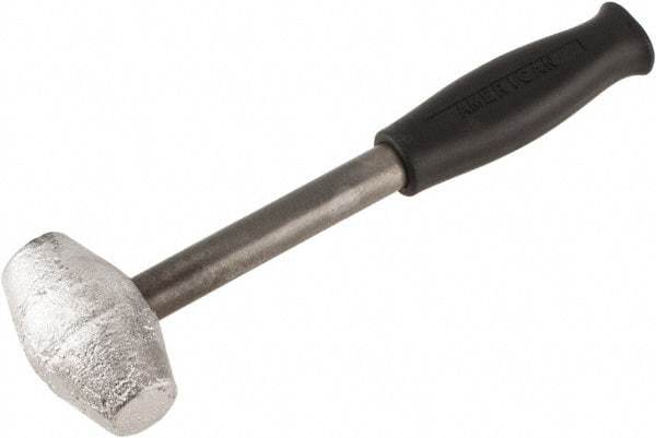 American Hammer - 3 Lb Head Mallet - 10" OAL, 9" Long Steel Handle with Grip - USA Tool & Supply