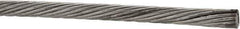 Value Collection - 3/16" Diam, Aircraft Cable - 4,700 Lb Breaking Strength, 1 x 19 Single Strand - USA Tool & Supply