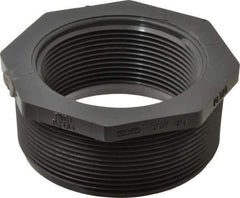Value Collection - 4 x 3" PVC Plastic Pipe Reducer Bushing - Schedule 80, MIPT x FIPT End Connections - USA Tool & Supply