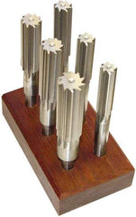 Made in USA - 5/8" to 1-1/2", Chucking Reamer Set - Straight Flute, Right Hand Cut, 10 Pieces - USA Tool & Supply