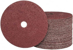 Camel Grinding Wheels - 7" Diam 7/8" Hole 24 Grit Fiber Disc - Very Coarse Grade, Aluminum Oxide, 8,600 Max RPM - USA Tool & Supply