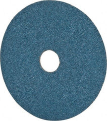 Camel Grinding Wheels - 5" Diam 7/8" Hole 36 Grit Fiber Disc - Very Coarse Grade, Zirconia Alumina, 12,200 Max RPM - USA Tool & Supply