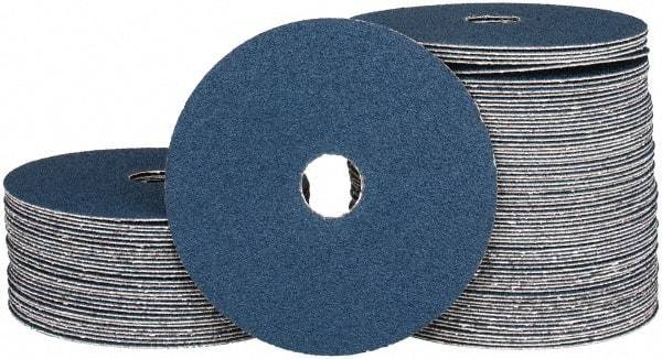 Camel Grinding Wheels - 5" Diam 7/8" Hole 60 Grit Fiber Disc - Medium Grade, Zirconia Alumina, 12,200 Max RPM - USA Tool & Supply