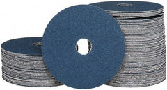 Camel Grinding Wheels - 5" Diam 7/8" Hole 60 Grit Fiber Disc - Medium Grade, Zirconia Alumina, 12,200 Max RPM - USA Tool & Supply