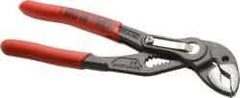 Knipex - 6" OAL, 1-1/4" Max Capacity, 0.7" Jaw Length, 11 Position Adjustable Tongue & Groove Pliers - Self-Gripping V-Jaws, Standard Head, Nonslip Plastic Handles - USA Tool & Supply