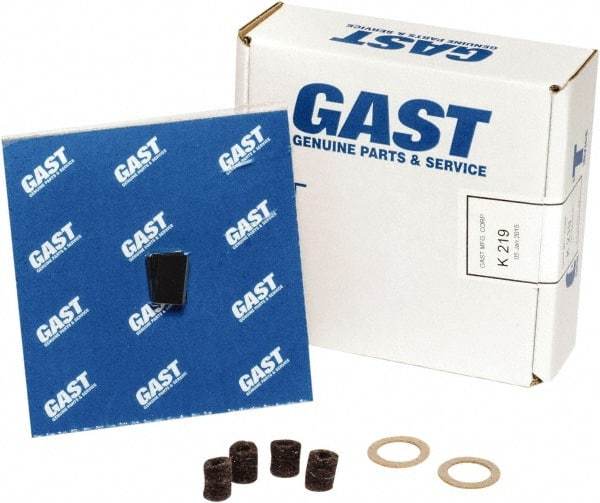 Gast - 10 Piece Air Compressor Repair Kit - For Use with Gast Model #1531-107B-G617, #1531-107B-G288X, #1531-107B-G289X and #1531-107B-G557X - USA Tool & Supply