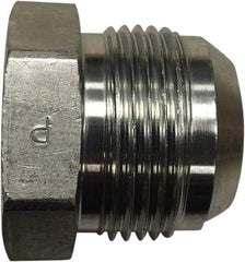 Parker - 3/4" Tube OD, 37° Stainless Steel Flared Tube Plug - Unthreaded Flare Ends - USA Tool & Supply