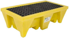 Enpac - 58 Gal Sump, 2,000 Lb Capacity, 2 Drum, Plastic Spill Deck or Pallet - 53-1/2" Long x 29" Wide x 17" High - USA Tool & Supply