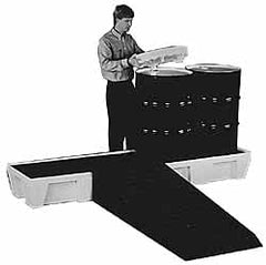 Enpac - 31" Wide x 12-3/4" High, Spill Containment Ramp - USA Tool & Supply