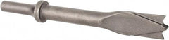 Made in USA - 6" OAL, 5/8" Shank Diam, Panel Cutter Chisel - Round Drive, Round Shank, Alloy Steel - USA Tool & Supply