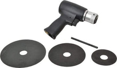 Florida Pneumatic - 3 to 5-1/2" Disc, 20,000 RPM, Pneumatic Handheld Disc Sander - 4 CFM, 1/4 NPT Inlet, 0.33 hp, 90 psi - USA Tool & Supply