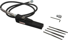 Nitto Kohki - 8.5 CFM Air Consumption, 9 mm Long Stroke Flat, Half Round, Round and Triangular Air Files - 3,700 Blow per Minute, 85 psi Air Pressure, 1/4 NPT Inlet - USA Tool & Supply