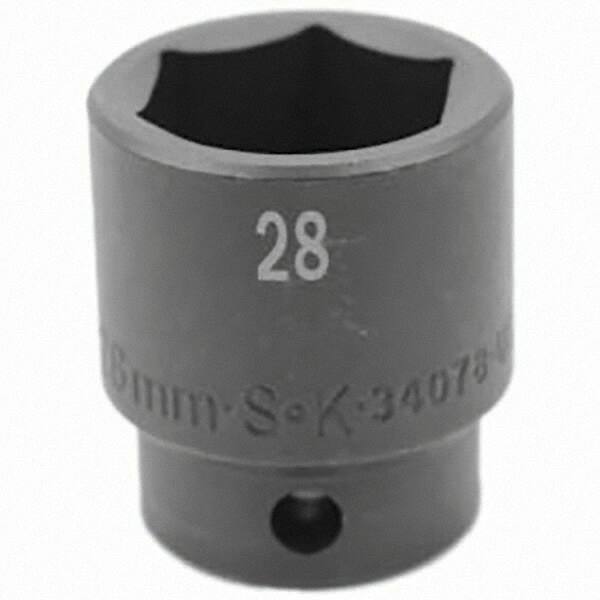 SK - Impact Socket - 1/2"DR 28MM IMPACT SOCKET - USA Tool & Supply