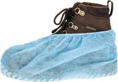 PRO-SAFE - Size L, Polypropylene, Non-Skid Shoe Cover - Blue, Chemical Resistant - USA Tool & Supply