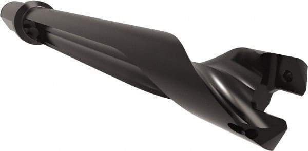 Allied Machine and Engineering - Series 26, 26 to 29mm Diam, 1-1/4" Diam Straight Shank with Flange, Straight Flute Spade Drill - 7-63/64" Max Depth, 9-5/8" Body Length, 11-29/32" OAL, Standard Length, Through Coolant - USA Tool & Supply