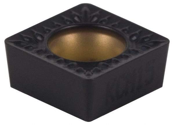Kennametal - SCMT432 MP Grade KCU10 Carbide Turning Insert - TiAlN Finish, 90° Square, 1/2" Inscr Circle, 3/16" Thick, 1/32" Corner Radius - USA Tool & Supply