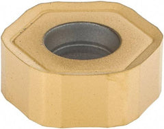 Kennametal - HNPJ43 Grade KC725M Carbide Milling Insert - TiN/TiCN/TiN Finish, 0.175" Thick, 12mm Inscribed Circle, 1mm Corner Radius - USA Tool & Supply