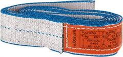 Lift-All - 5' Long x 2" Wide, 6,400 Lb Vertical Capacity, 1 Ply, Nylon Web Sling - 5,000 Lb Choker Capacity - USA Tool & Supply