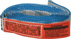 Lift-All - 10' Long x 2" Wide, 6,400 Lb Vertical Capacity, 1 Ply, Nylon Web Sling - 5,000 Lb Choker Capacity - USA Tool & Supply