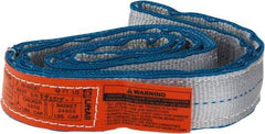 Lift-All - 4' Long x 2" Wide, 12,400 Lb Vertical Capacity, 2 Ply, Nylon Web Sling - 9,900 Lb Choker Capacity - USA Tool & Supply